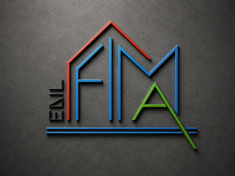 Logo grafico Edilfima - forma casa grigia